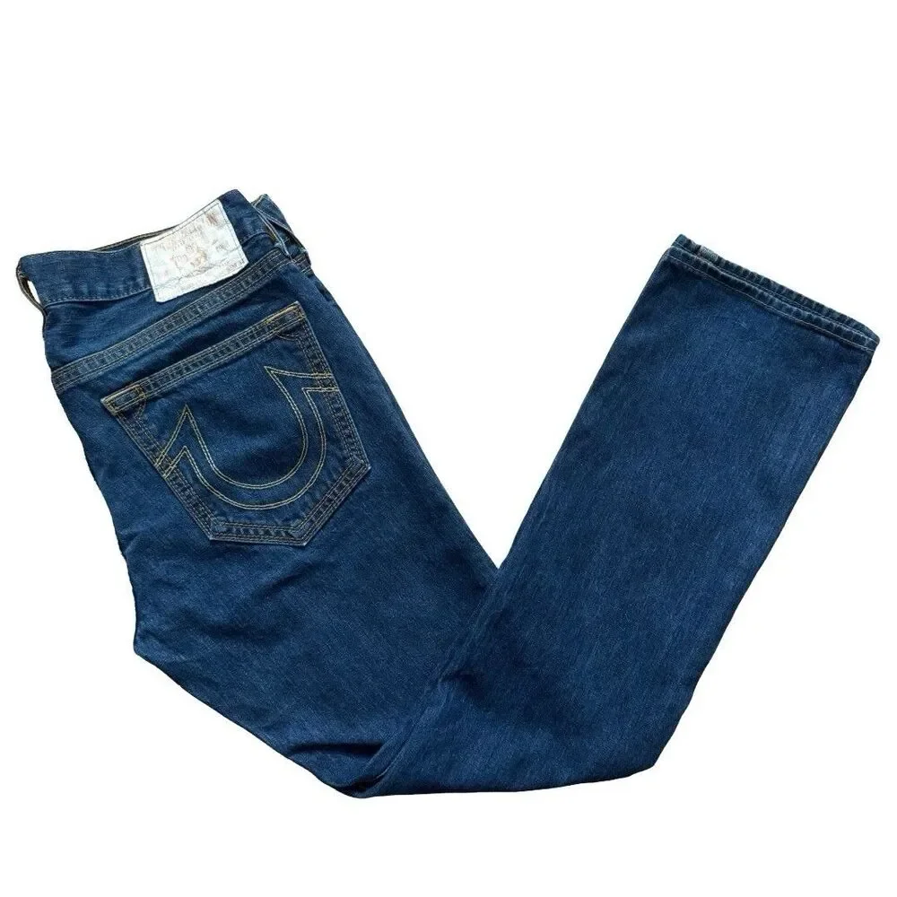 Vintage True Religion Section Bobby QT Jeans Size 39x34 Blue Made In USA